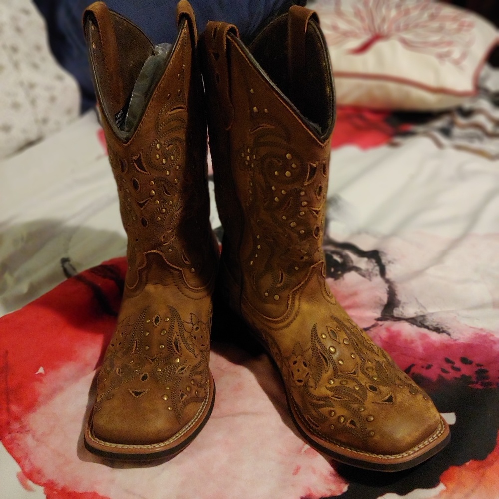 5643 Laredo Women's Janie Western Boots 8.5m used